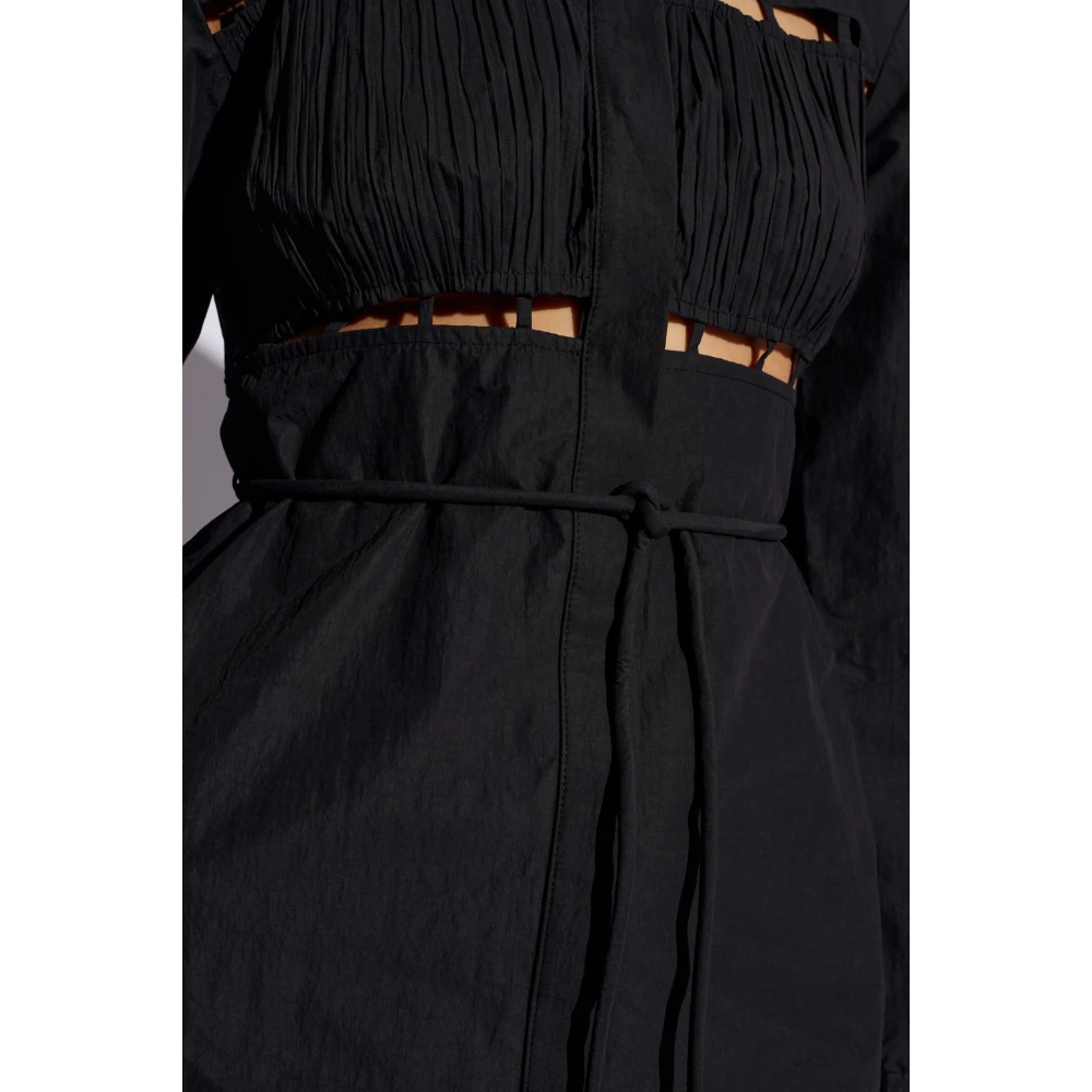 Nanushka Genea jurk met uitsparingen Black Dames