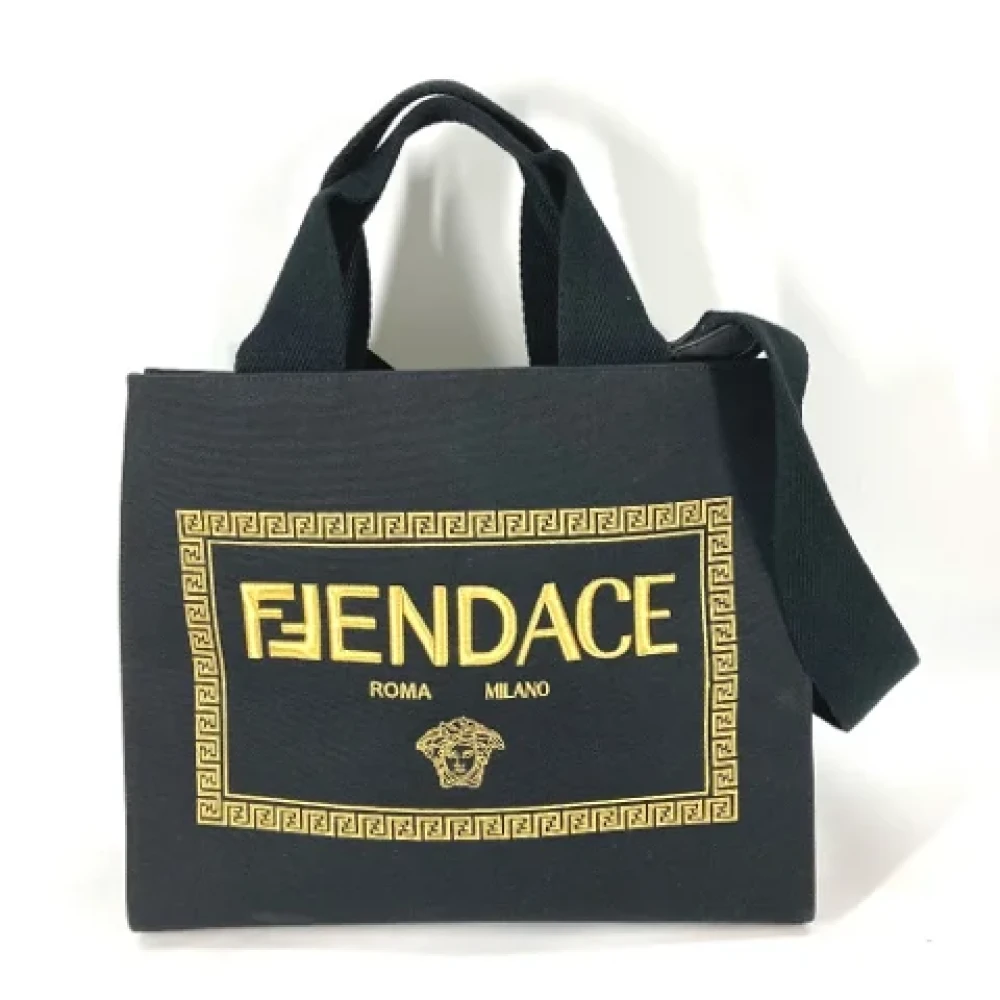 Fendi Vintage Pre-owned Fabric fendi-bags Black Dames