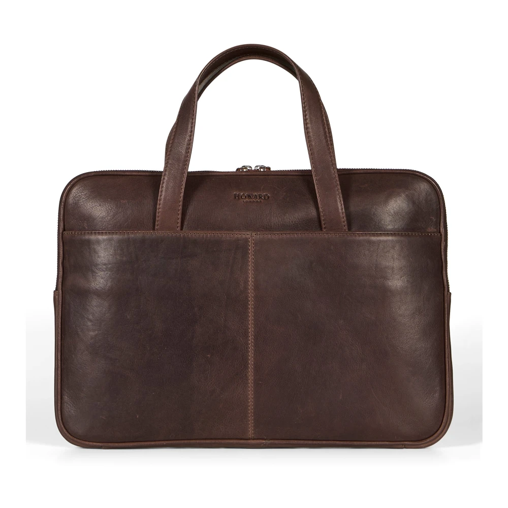 Howard London Laptop Tas Brown Heren