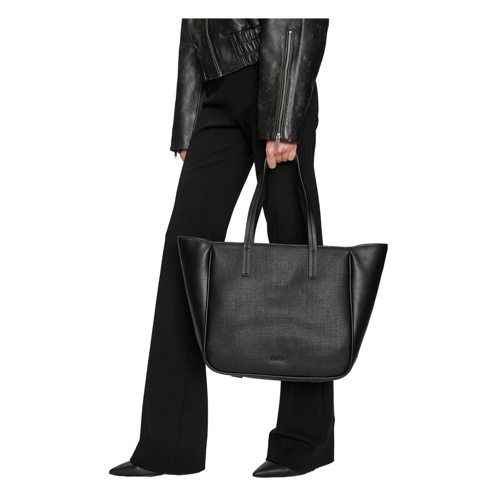 Calvin Klein Verfijnde Shopper Tas Herfst Winter Collectie Black Dames