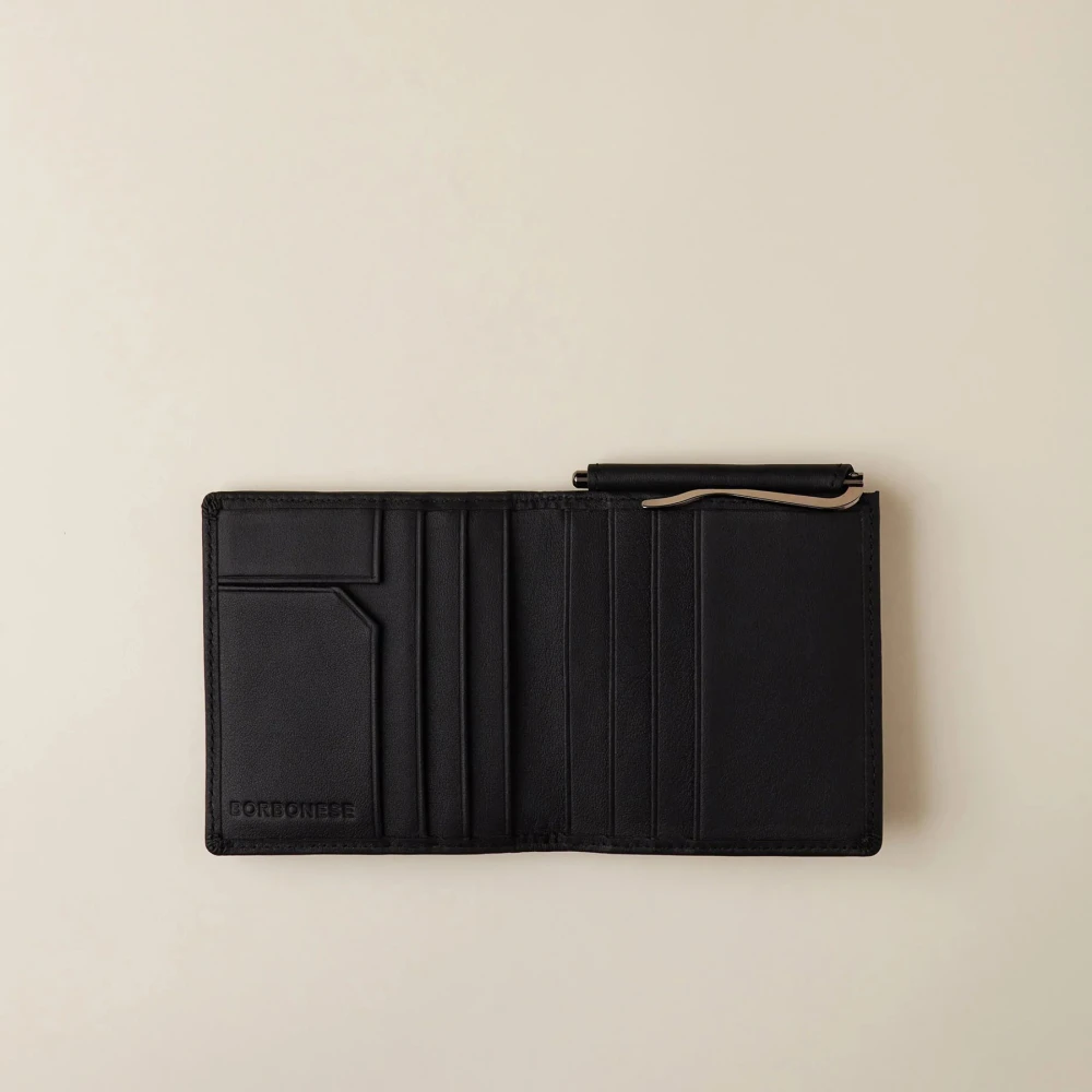 Borbonese Elegante Leren Accessoires Black Heren