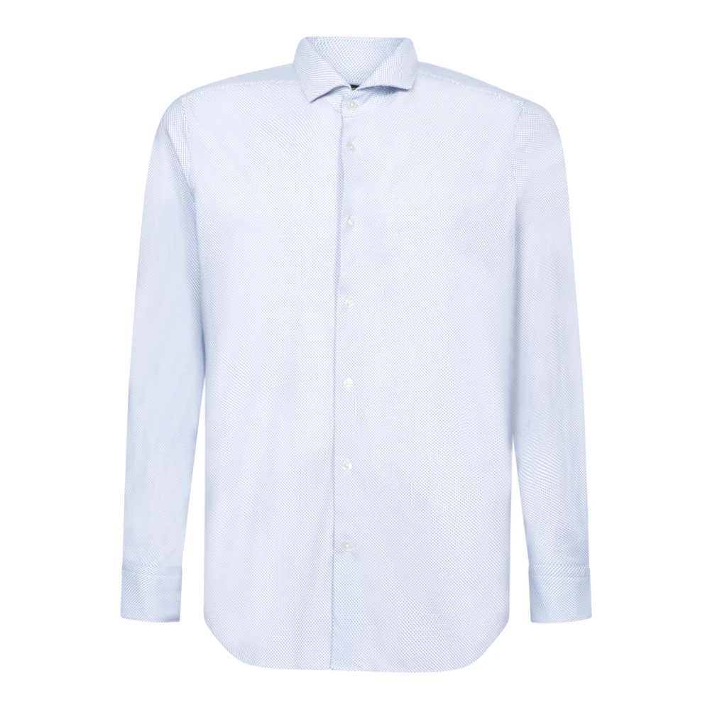 Dell'oglio Blauw Overhemd voor Mannen Stijlvol Blue Heren