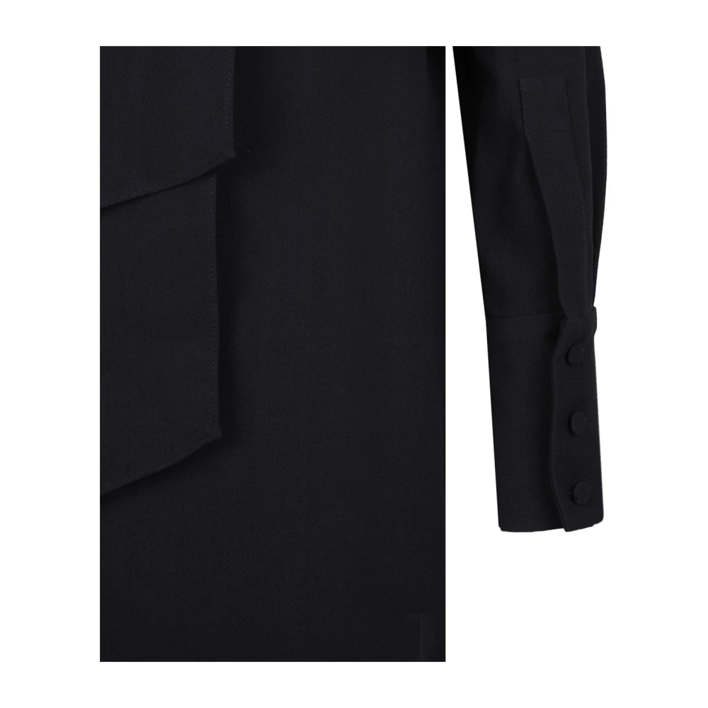 Golden Goose Zwarte Jurk met Strik van Zwart Bow Black Dames