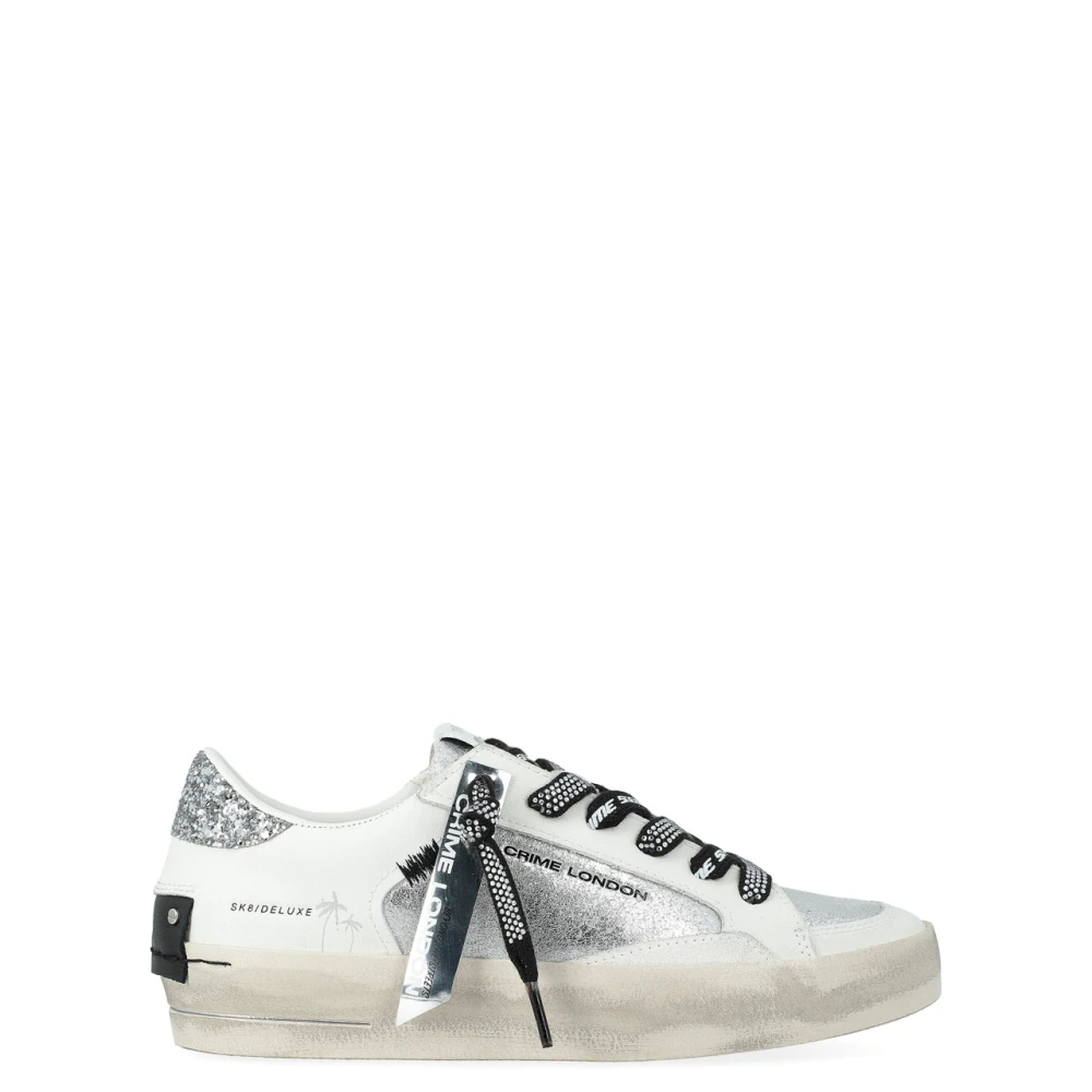 Crime London Sk8 Deluxe Cold Hearted Dames Schoenen Wit