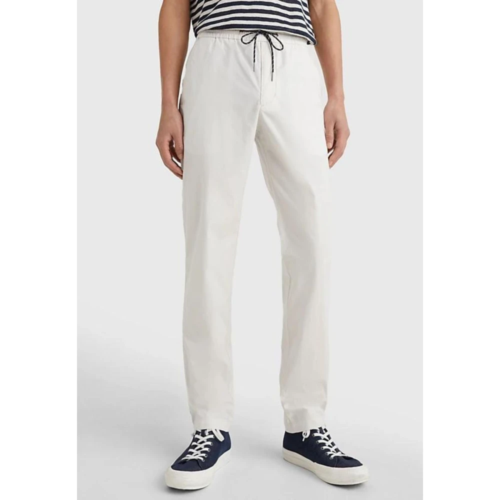 Tommy Hilfiger Heren Chelsea Poplin Papertouch Broek White Heren