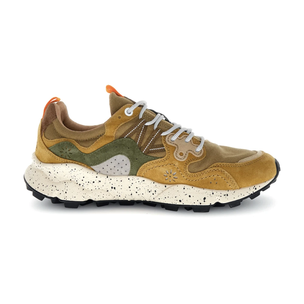 Flower Mountain Men's Green Sneakers, 9 Uk, Yamano 3
