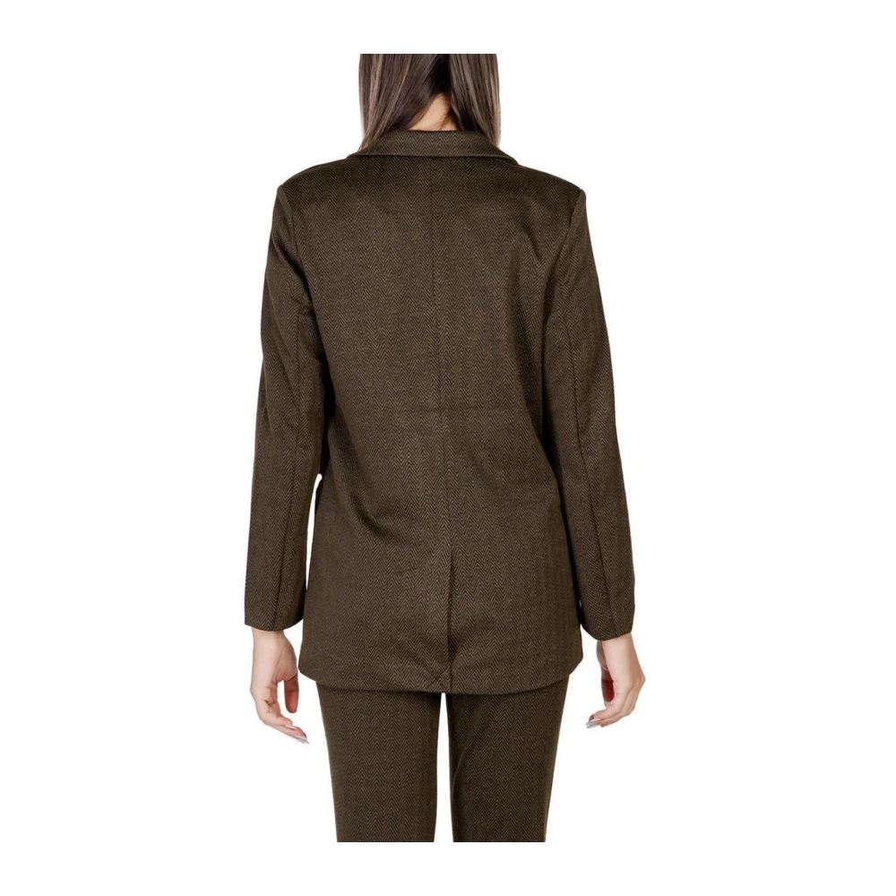 Ichi Herfst Winter Dames Blazer Collectie Green Dames