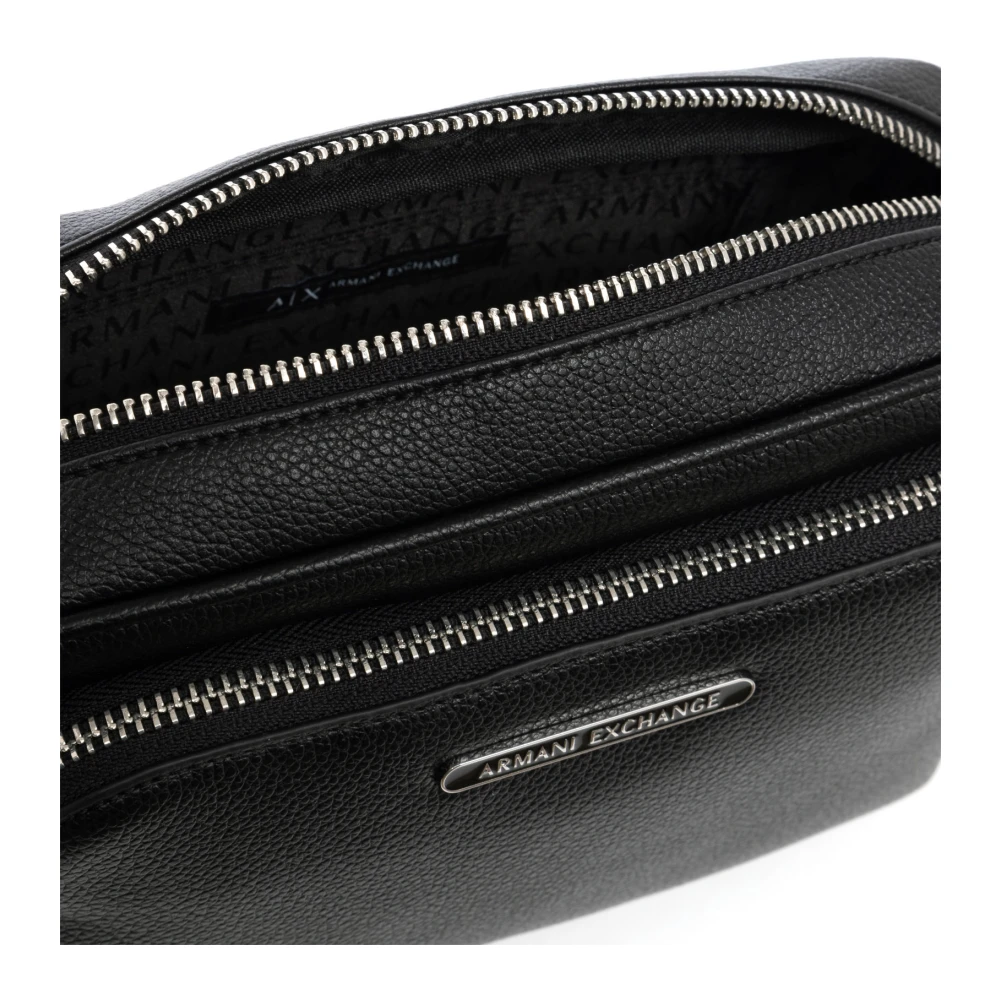 Armani Exchange Stijlvolle Crossbody Tas met Verstelbare Band Black Heren