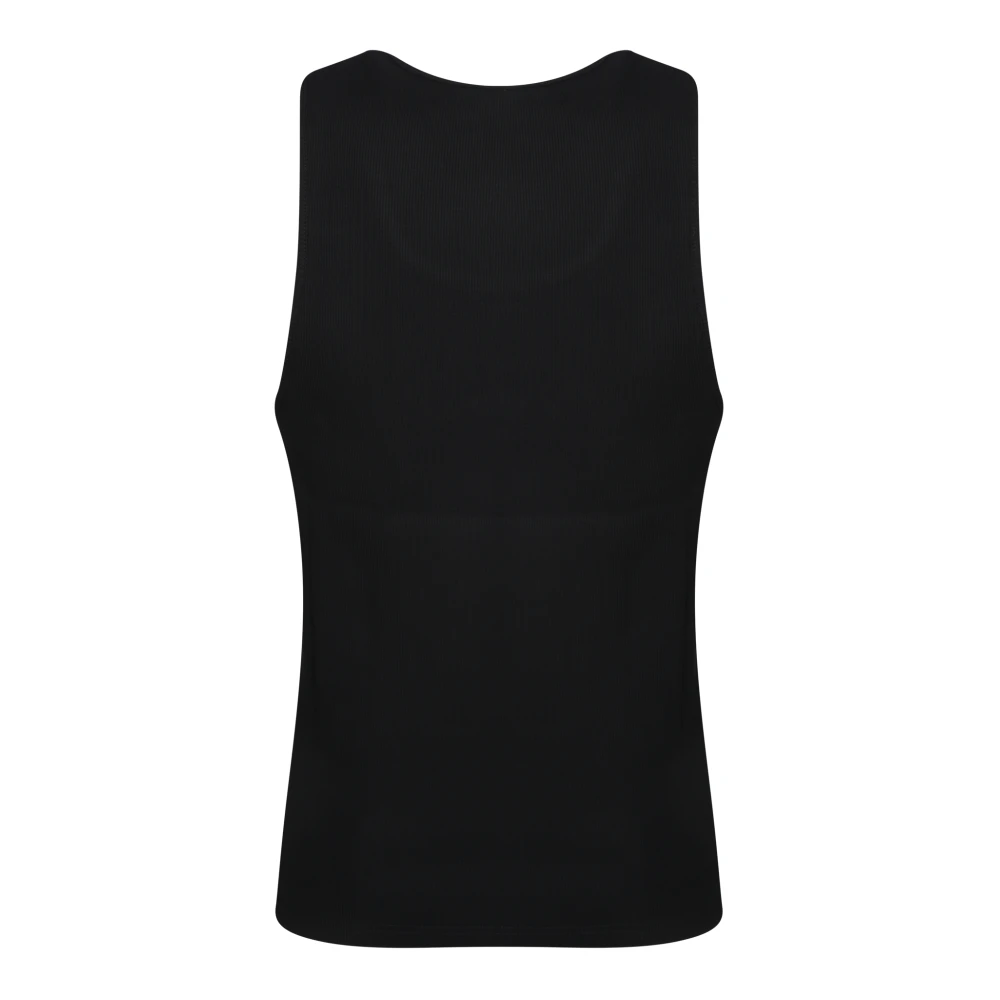 JW Anderson Wit Anker Logo Mouwloze Tanktop Black Heren