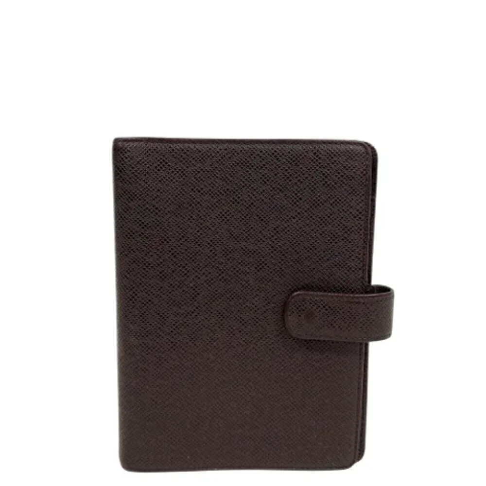 Louis Vuitton Vintage Pre-owned Leather home-office Brown Dames