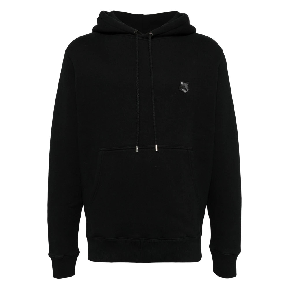Maison Kitsuné Vos Hoofd Patch Comfort Hoodie Black Heren