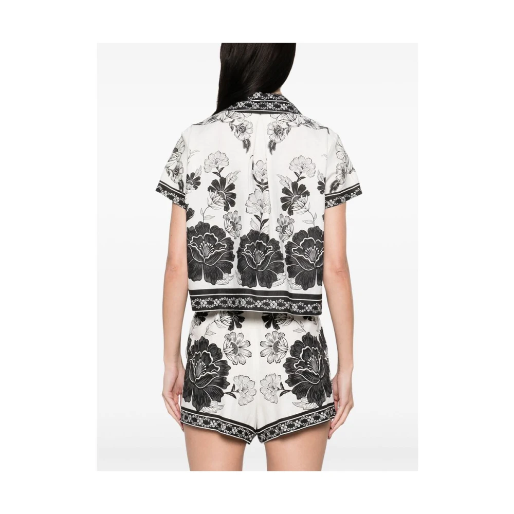 Farm Rio Witte Knoopshirt White Dames