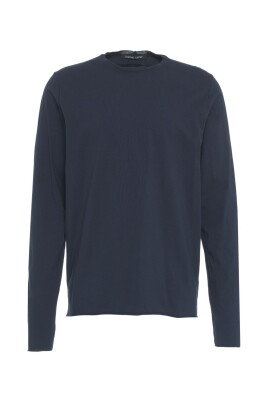 t-shirt-a-manches-longues-col-rond-bleu