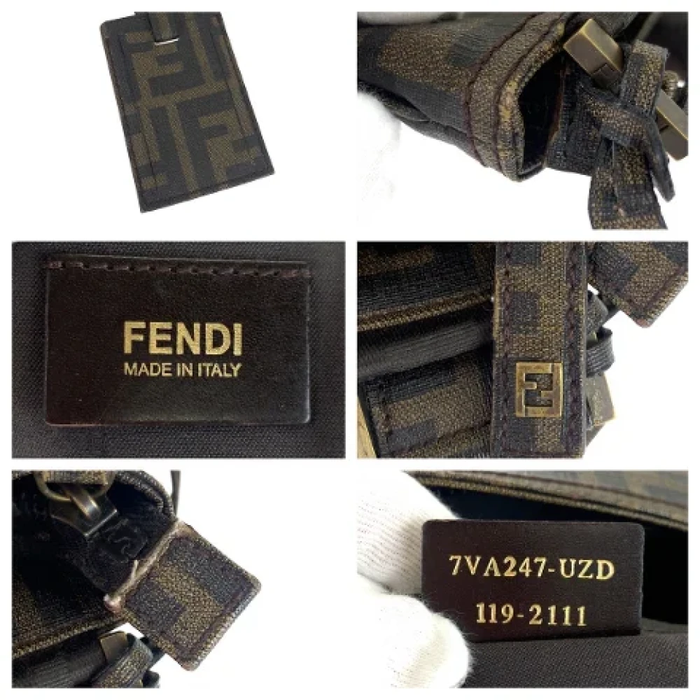 Fendi Vintage Pre-owned Canvas fendi-bags Brown Heren