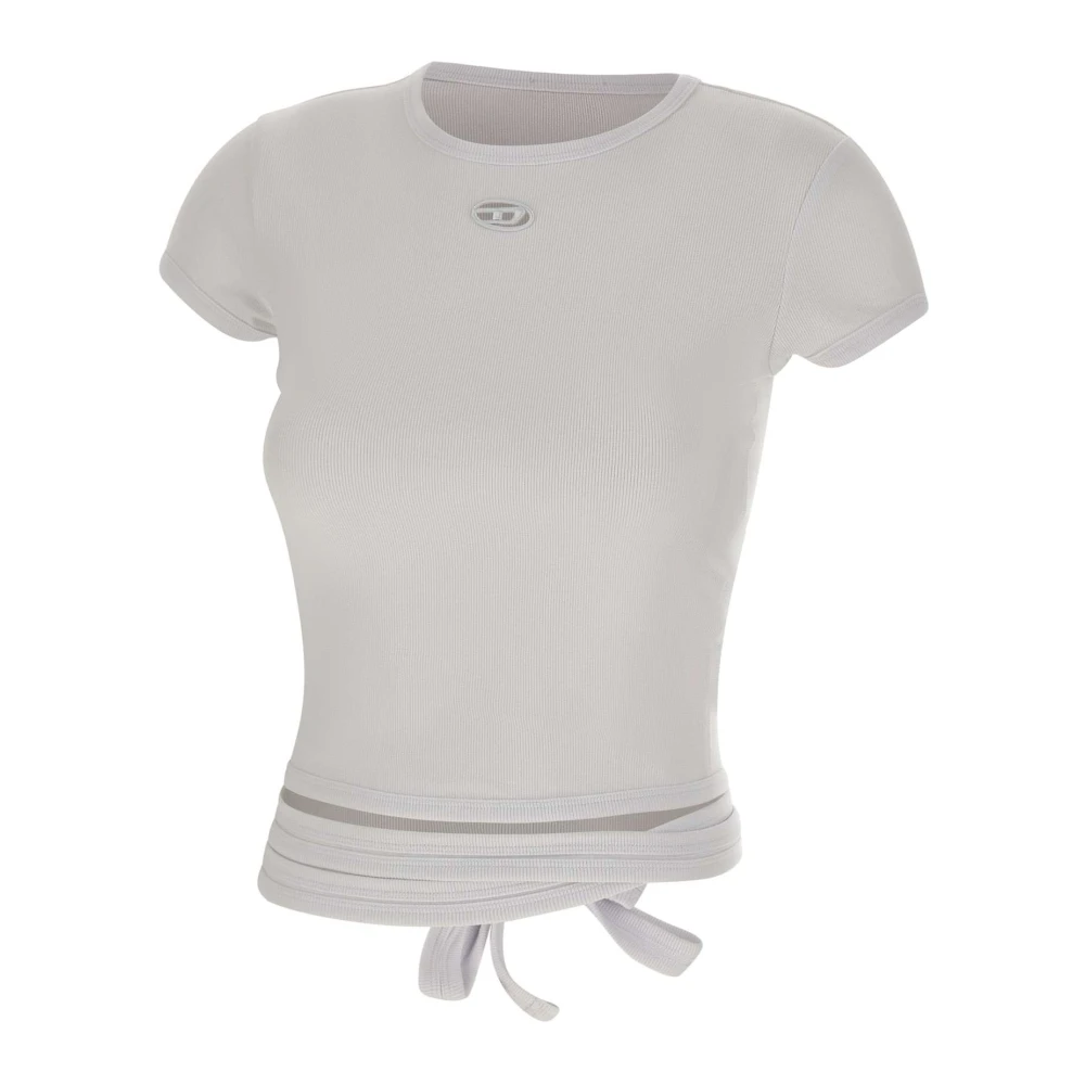 Diesel Women's White T-Shirts, L, T-Bunny-Tail T-Shirt