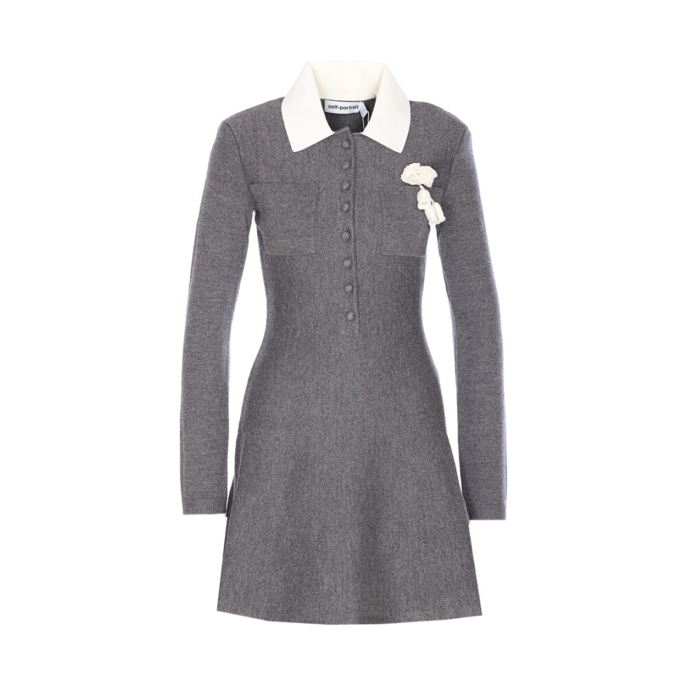 ワンピース SELF PORTRAIT Women Mid Skirts 91008 RS25124XGD 89153 GREY Women's Skirts – self-portrait