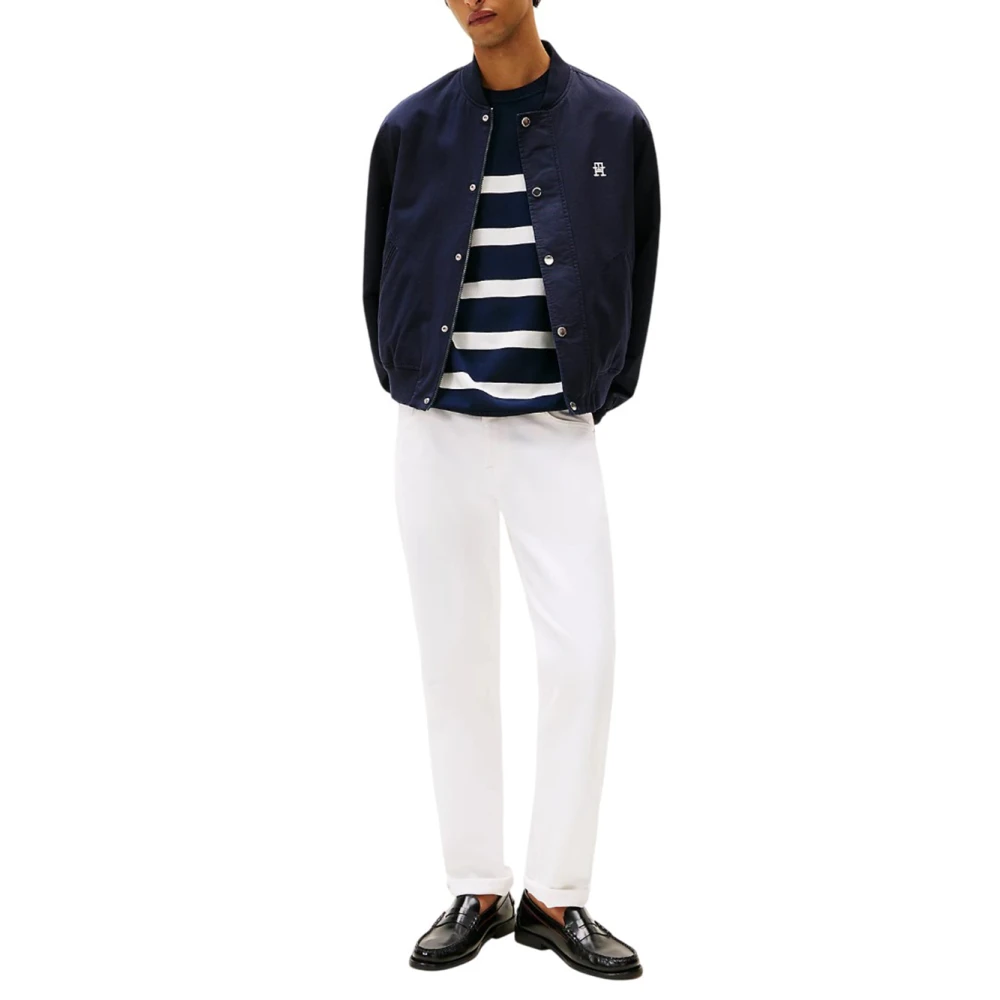 Tommy Hilfiger Stretch Straight Fit Jeans White Heren
