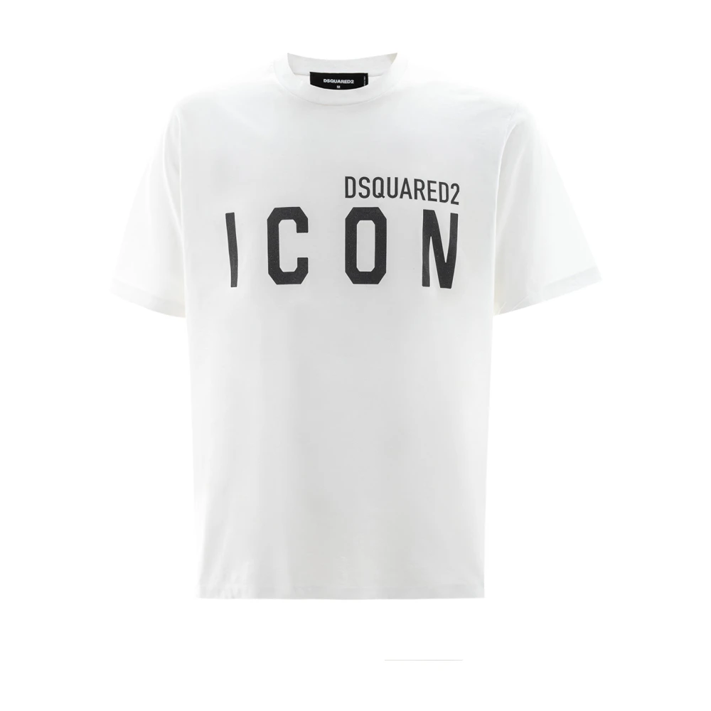 Dsquared2 Men's White Cotton Logo T-Shirt - T-Shirts - Xl - Tops