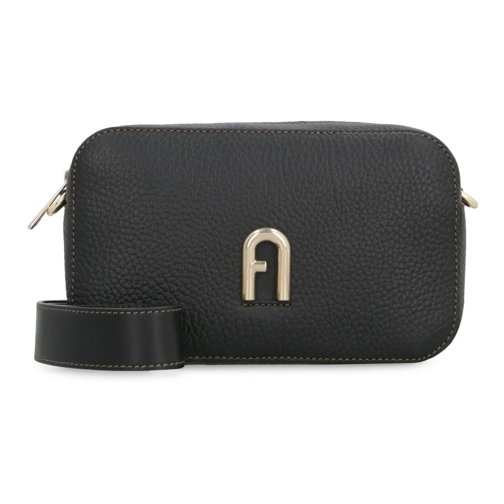 Furla Primula Leren Mini Crossbody Tas Black Dames