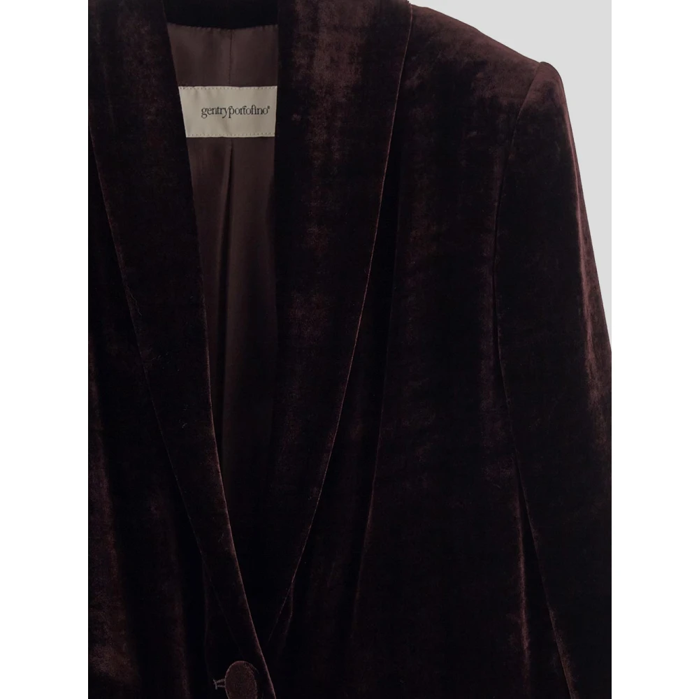 Gentryportofino Paarse Viscose Zijden Damesjas Purple Dames