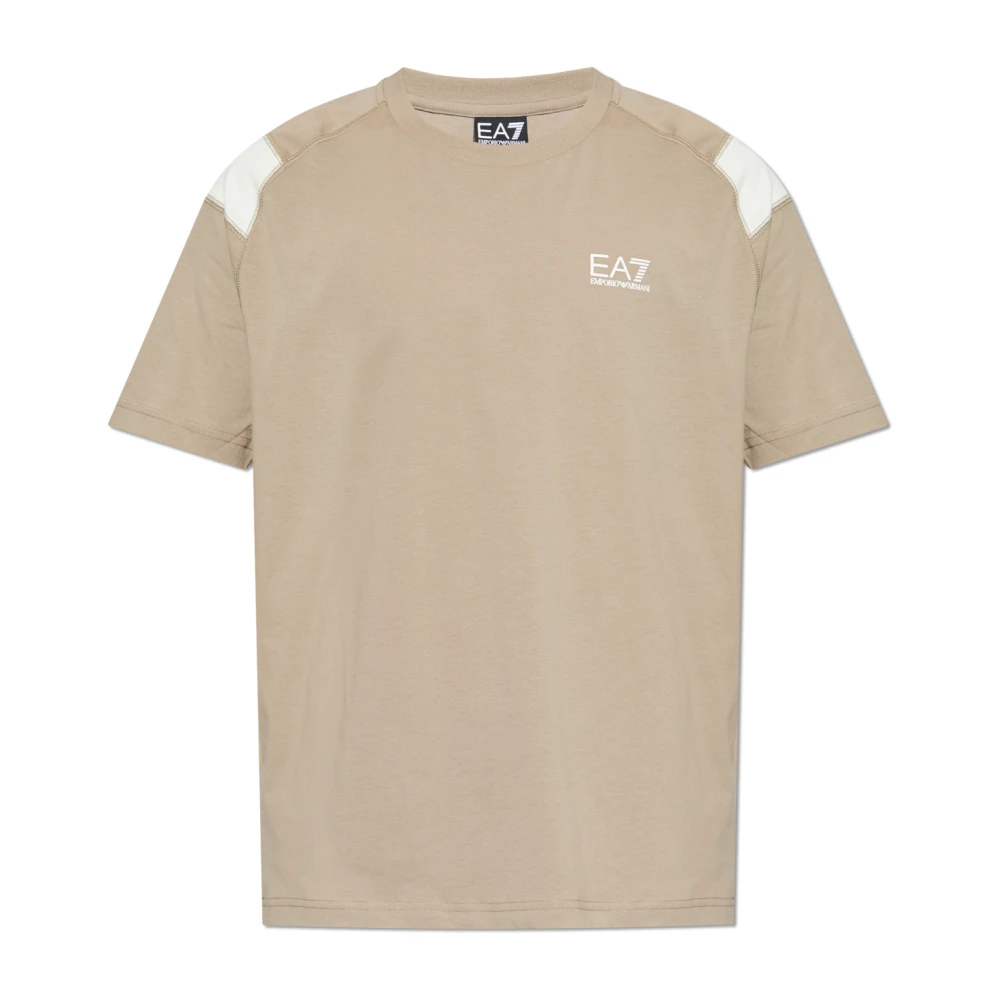 Emporio Armani Ea7 Hombre Beige Camisetas, Talla: S