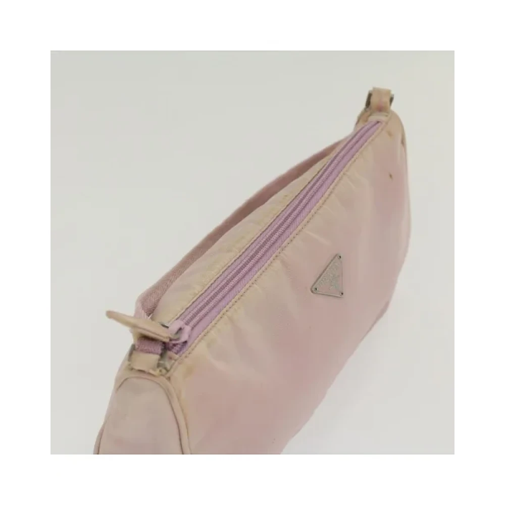 Prada Vintage Pre-owned Nylon pouches Pink Dames
