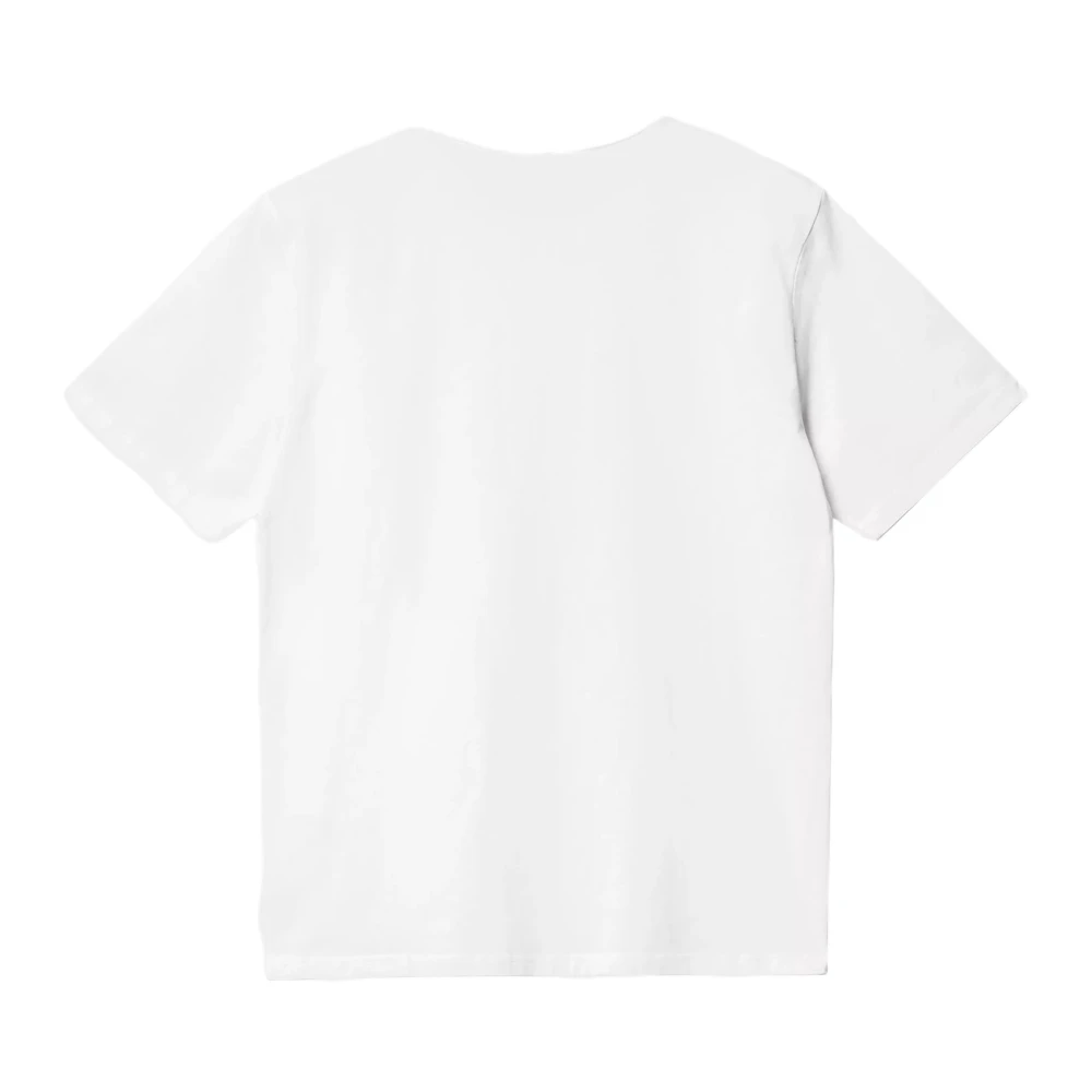 Carhartt WIP Wit T-shirt met 'C' logo White Heren