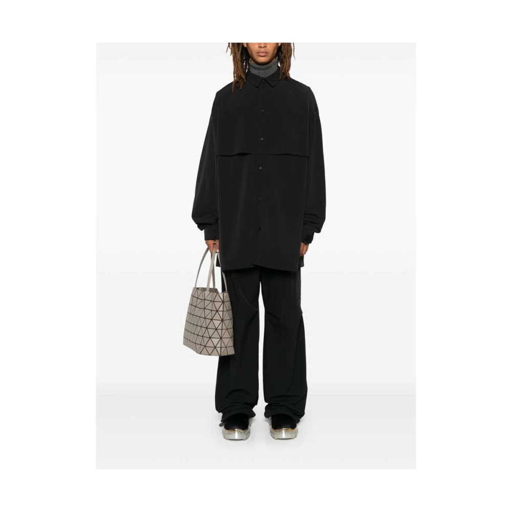 Fear Of God Zwarte Jersey Knoopshirt Black Heren