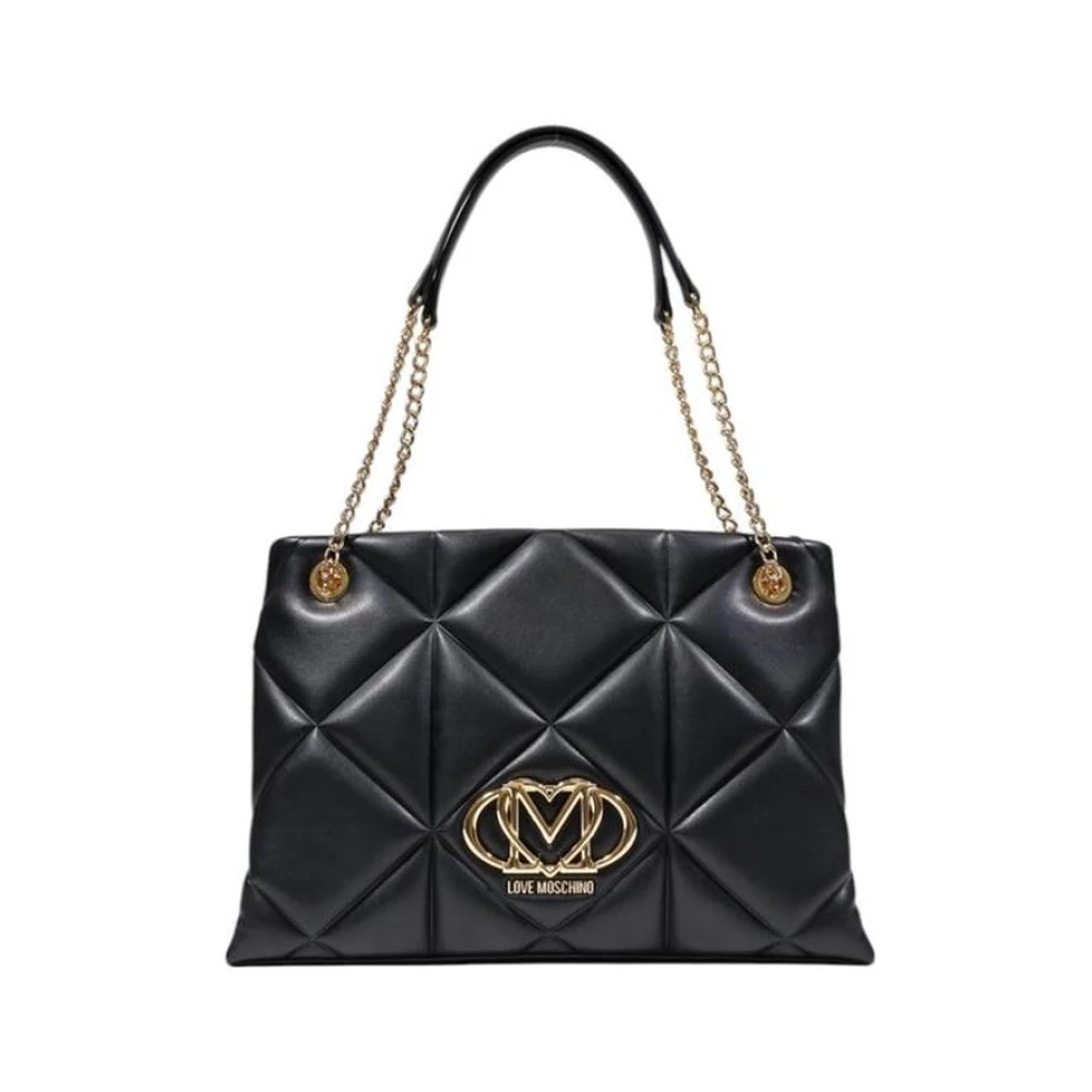 Love Moschino Femme Noir Sacs, Taille: One Size Sac Bandoulière Matelassé