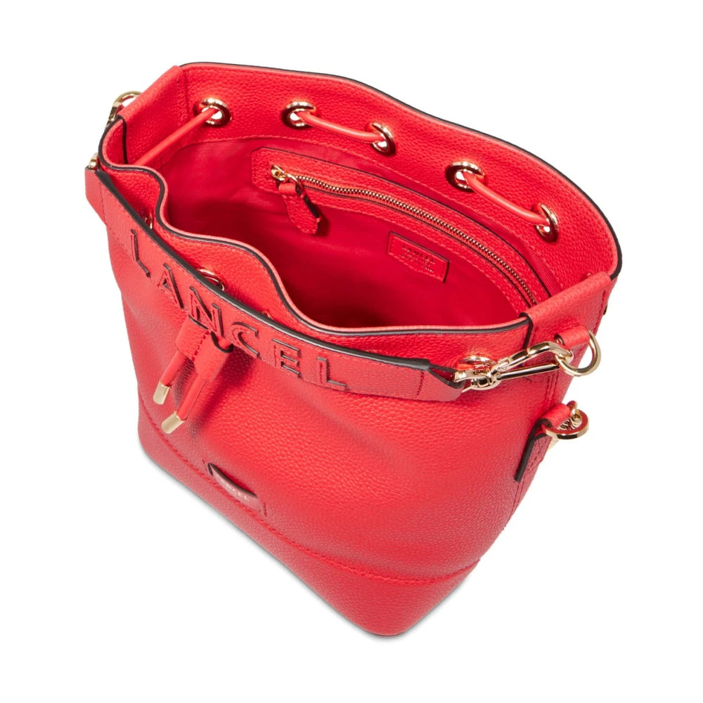 Lancel Rode Bucket Bag Ninon Stijl Red Dames