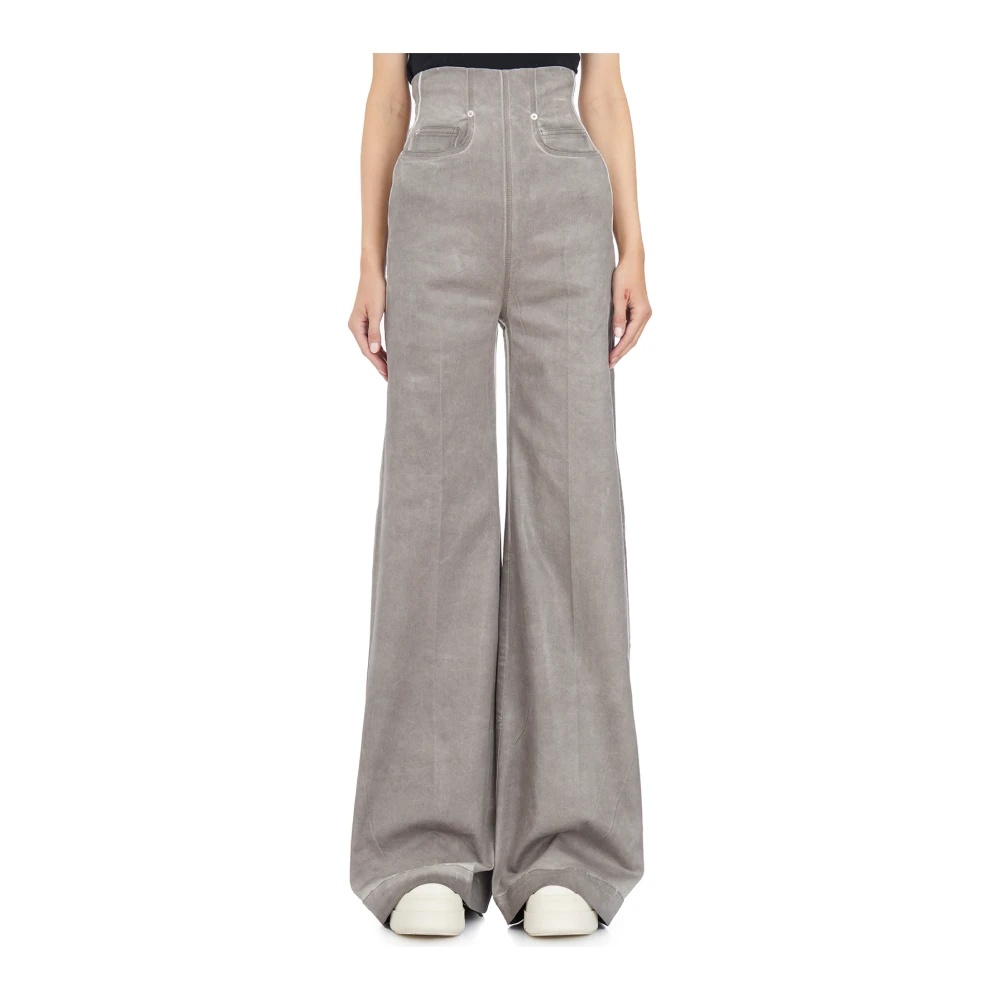 Rick Owens Denim Cooper Dust Jeans Gray Dames