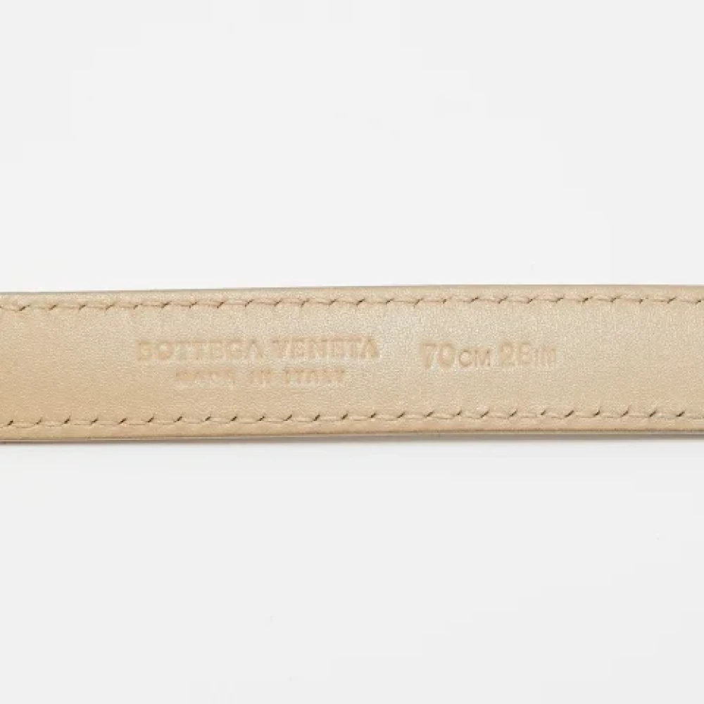 Bottega Veneta Vintage Pre-owned Leather belts Gray Dames