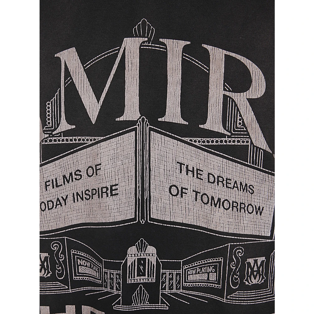 Amiri Theatres Oversized Tee in Zwart Black Heren