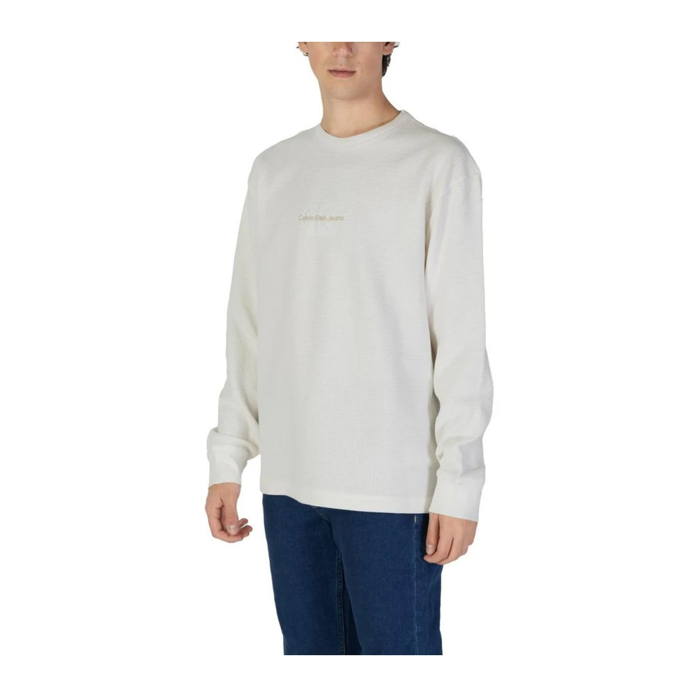 Calvin Klein Jeans Katoenen trui Beige Heren