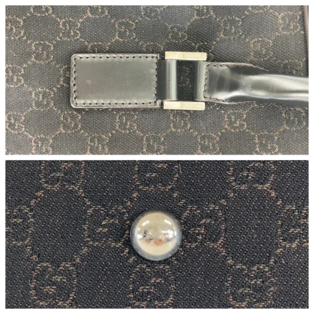 Gucci Vintage Pre-owned Canvas travel-bags Brown Dames