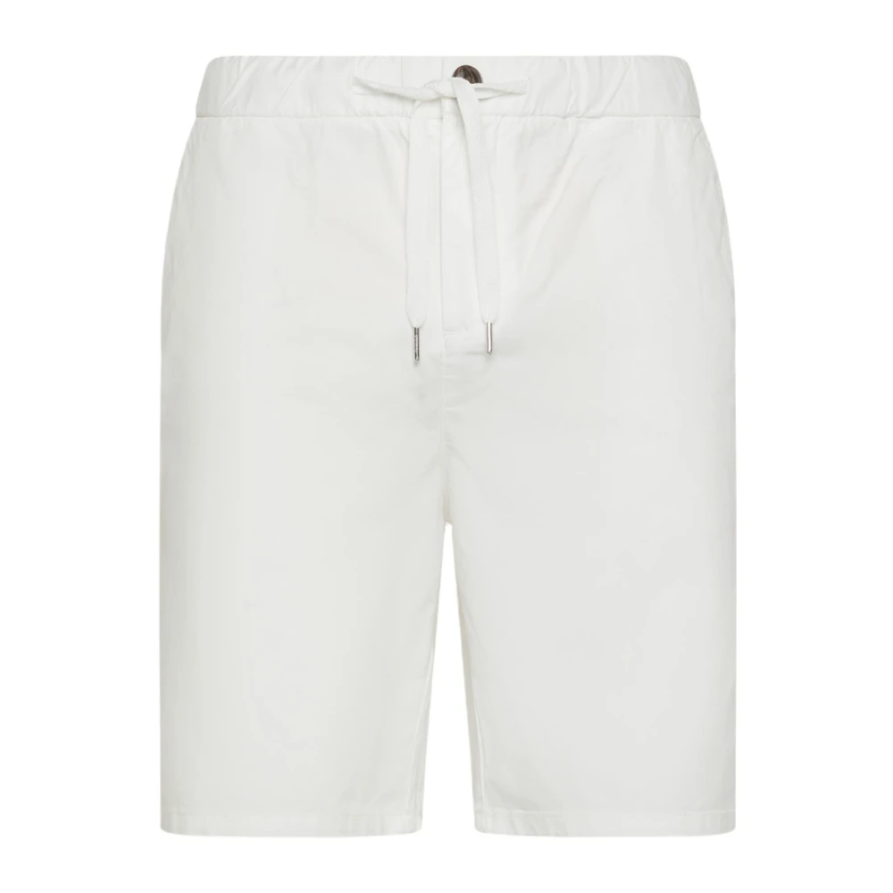 Sun68 Men's White Casual Shorts, S, Lyocell Bermuda Shorts
