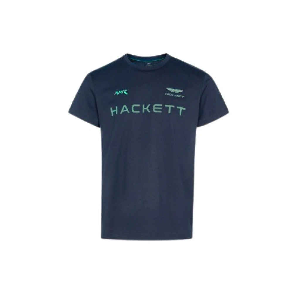 Hackett Heren T-shirt van 100% katoen Blue Heren