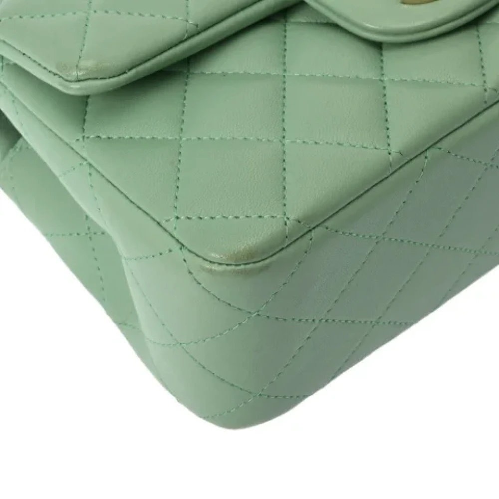 Chanel Vintage Pre-owned Leather chanel-bags Green Dames