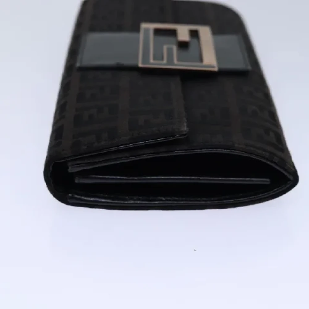 Fendi Vintage Pre-owned Canvas wallets Brown Dames