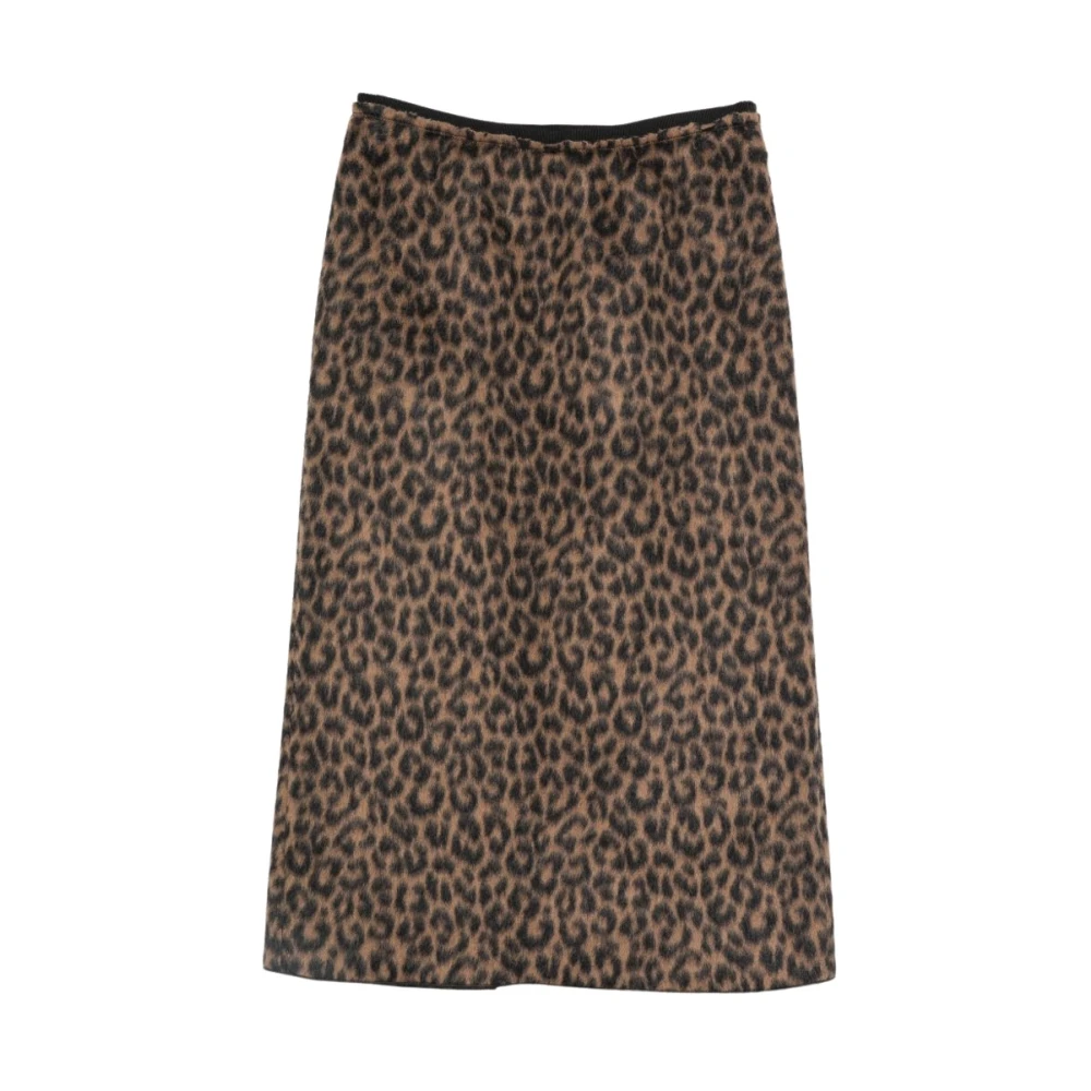 Alysi Tailored Midi Skirt - Female - Midi Skirts - Brown - S - Skirts