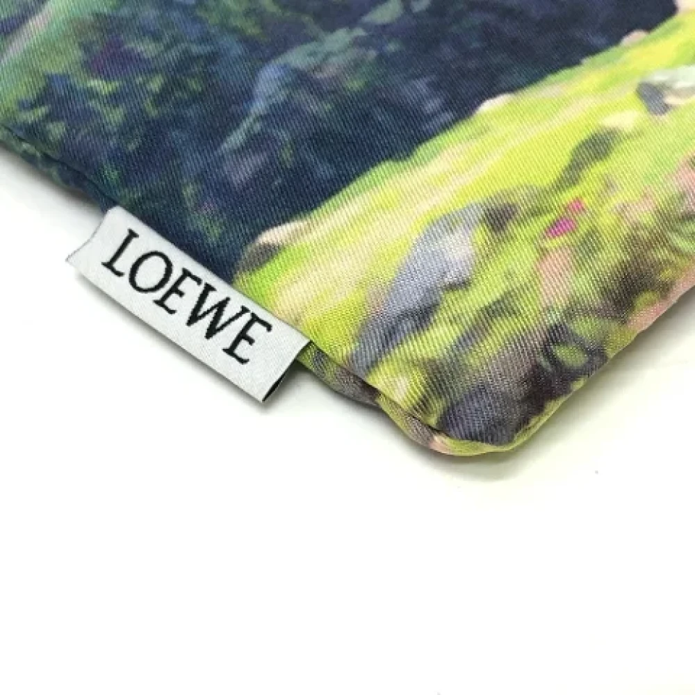 Loewe Pre-owned Fabric pouches Blue Dames