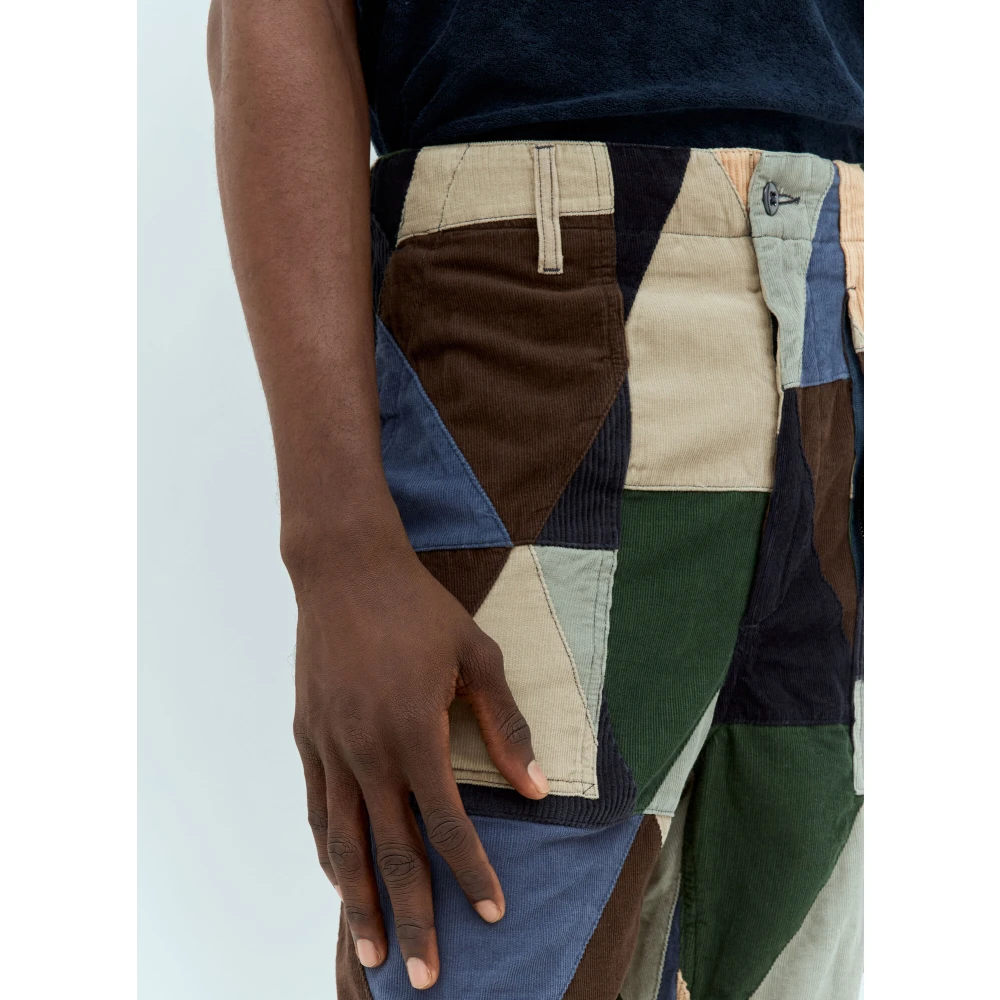 Engineered Garments Patchwork Katoenen Twill Shorts Multicolor Heren