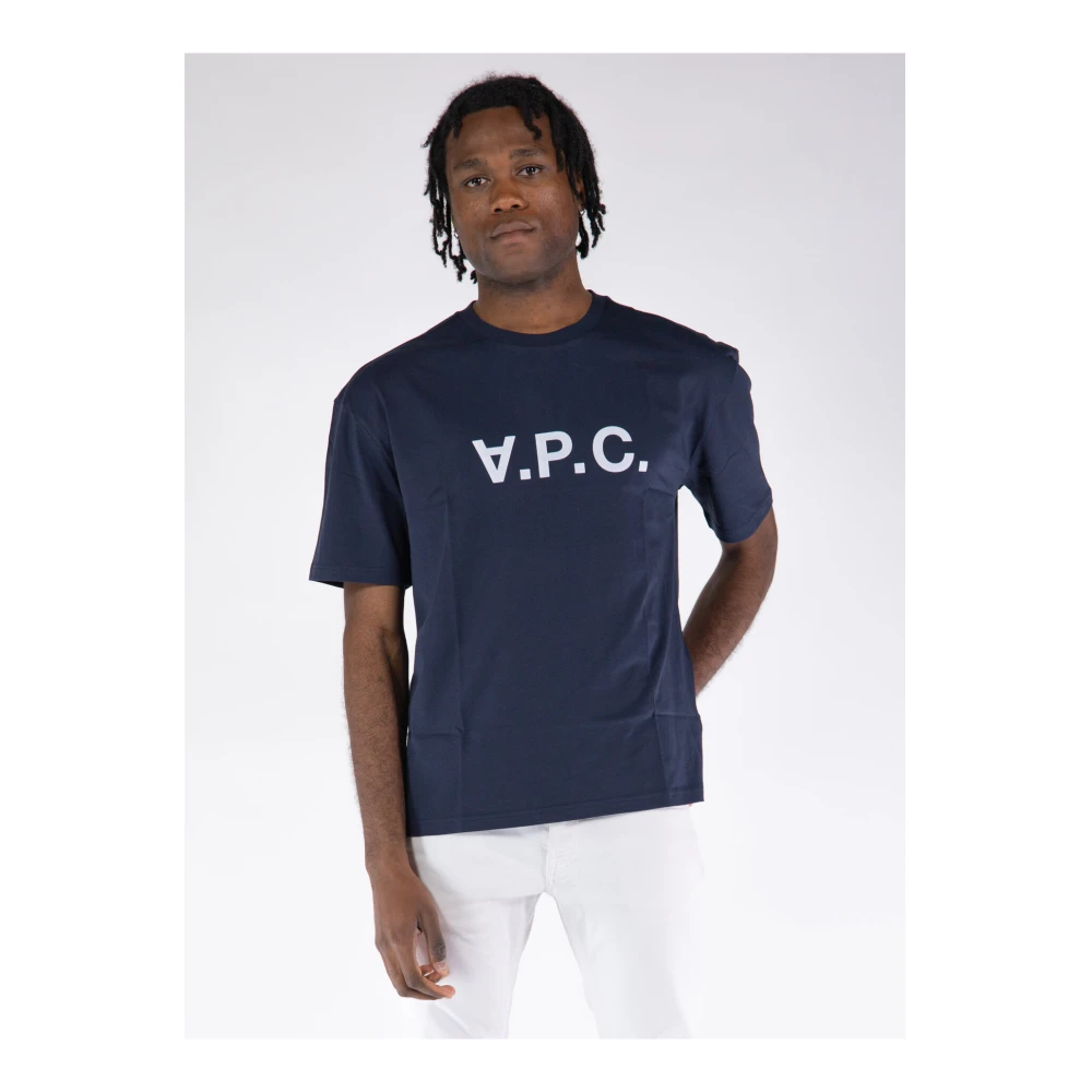 A.p.c. River T-Shirt Blue Heren
