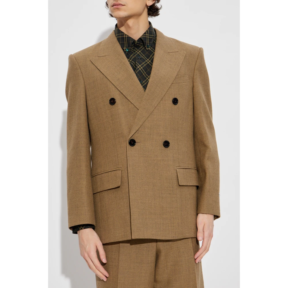 Burberry Double-breasted blazer Brown Heren