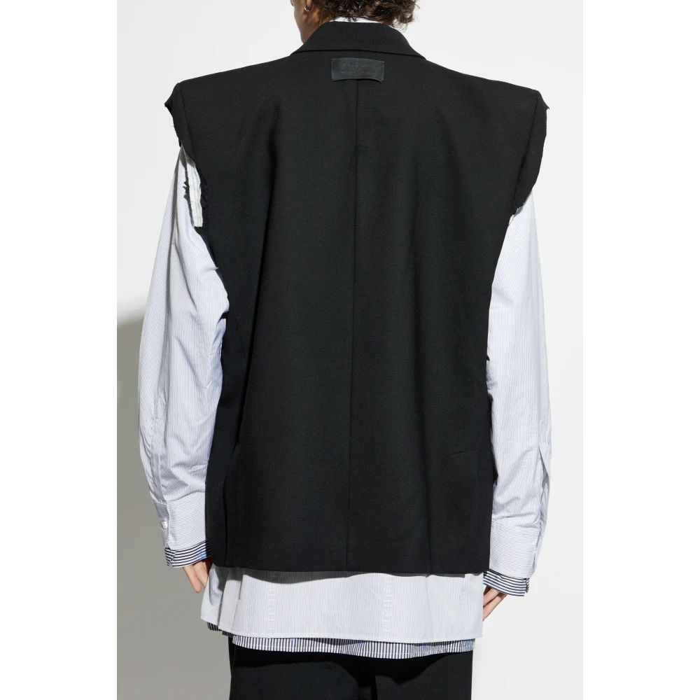 Vetements Wollen vest Black Heren
