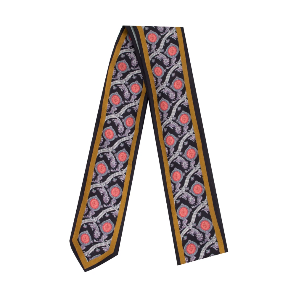 ETRO Zijden Paisley Sjaal met Micro Medaillons Multicolor Dames