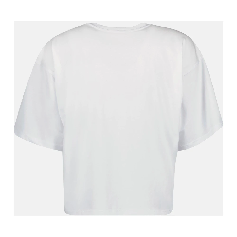 Diesel Witte Crop T-shirt met korte mouwen White Dames