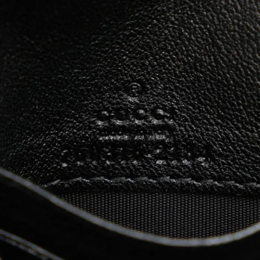 Gucci Vintage Pre-owned Leather wallets Black Dames