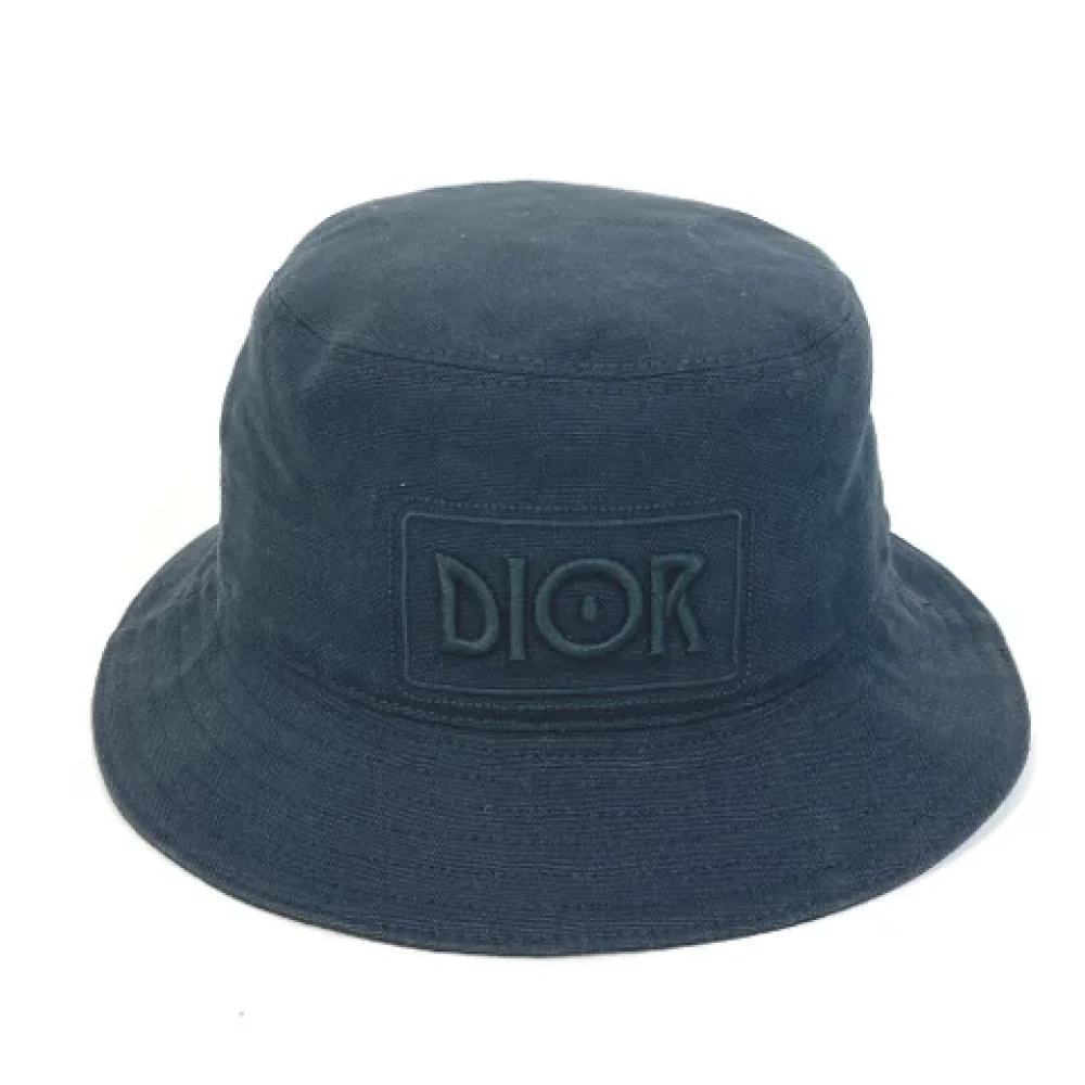 Dior Vintage Pre-owned Cotton hats Black Dames