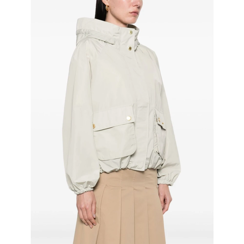 Barbour Grijze Jack met Trekkoord Capuchon Gray Dames